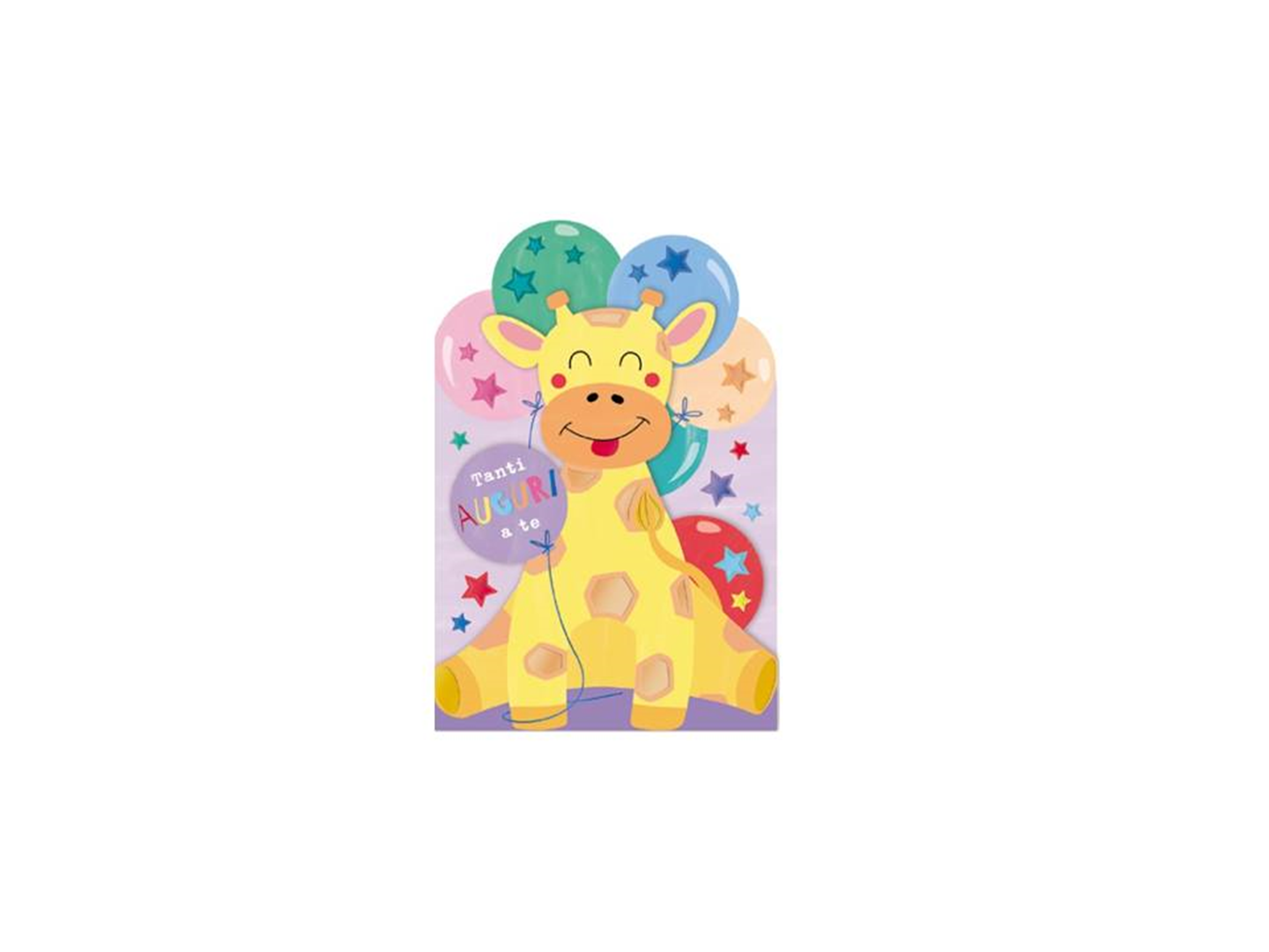 Biglietto Sr.35 Compleanno Virca Serie Merry Go-Round Giraffa