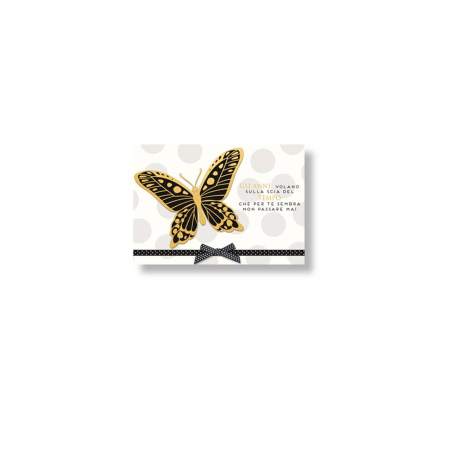 Biglietto Sr.55 Compleanno Virca Serie Gold Farfalla