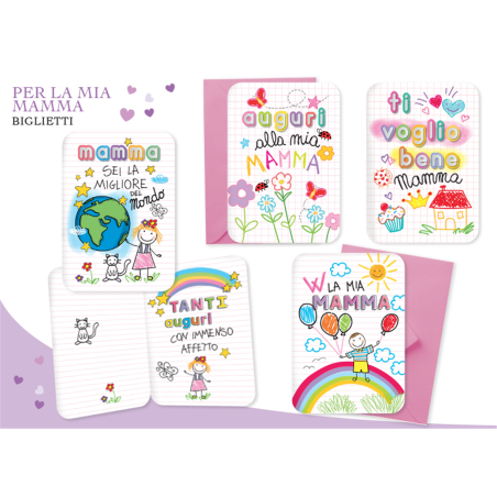 Biglietto Sr.35 Occasioni Virca Serie Mamma Disegno-Arcobaleno