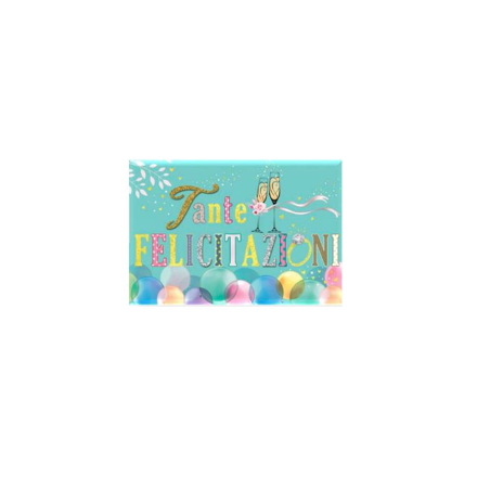 Biglietto Sr.55 Nozze Virca Words Glitters Tante Felicitazioni