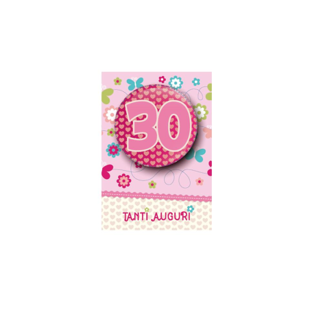 Biglietto Sr.35 Compleanno Eta'Virca 30 Anni Donna