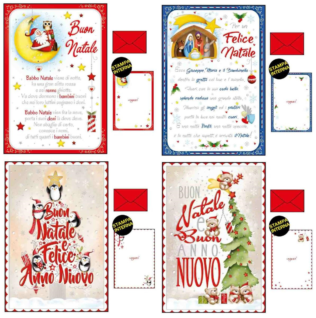 Biglietto Auguri Natale Filastrocca Babbo Natale Vien Di Notte..