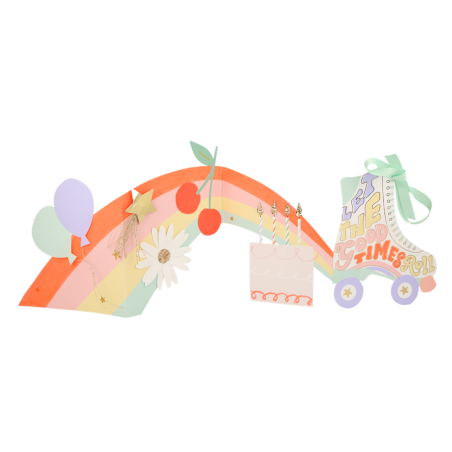 Biglietto Auguri Garland  Roller Skate (pattini A Rotelle)