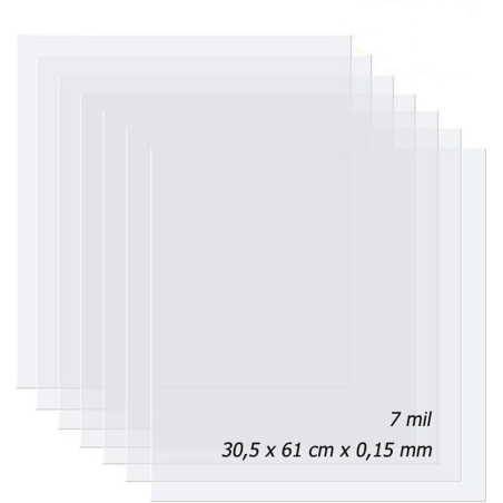 Foglio Mylar 30,5x61 Cm 7 Mil Per Stencil