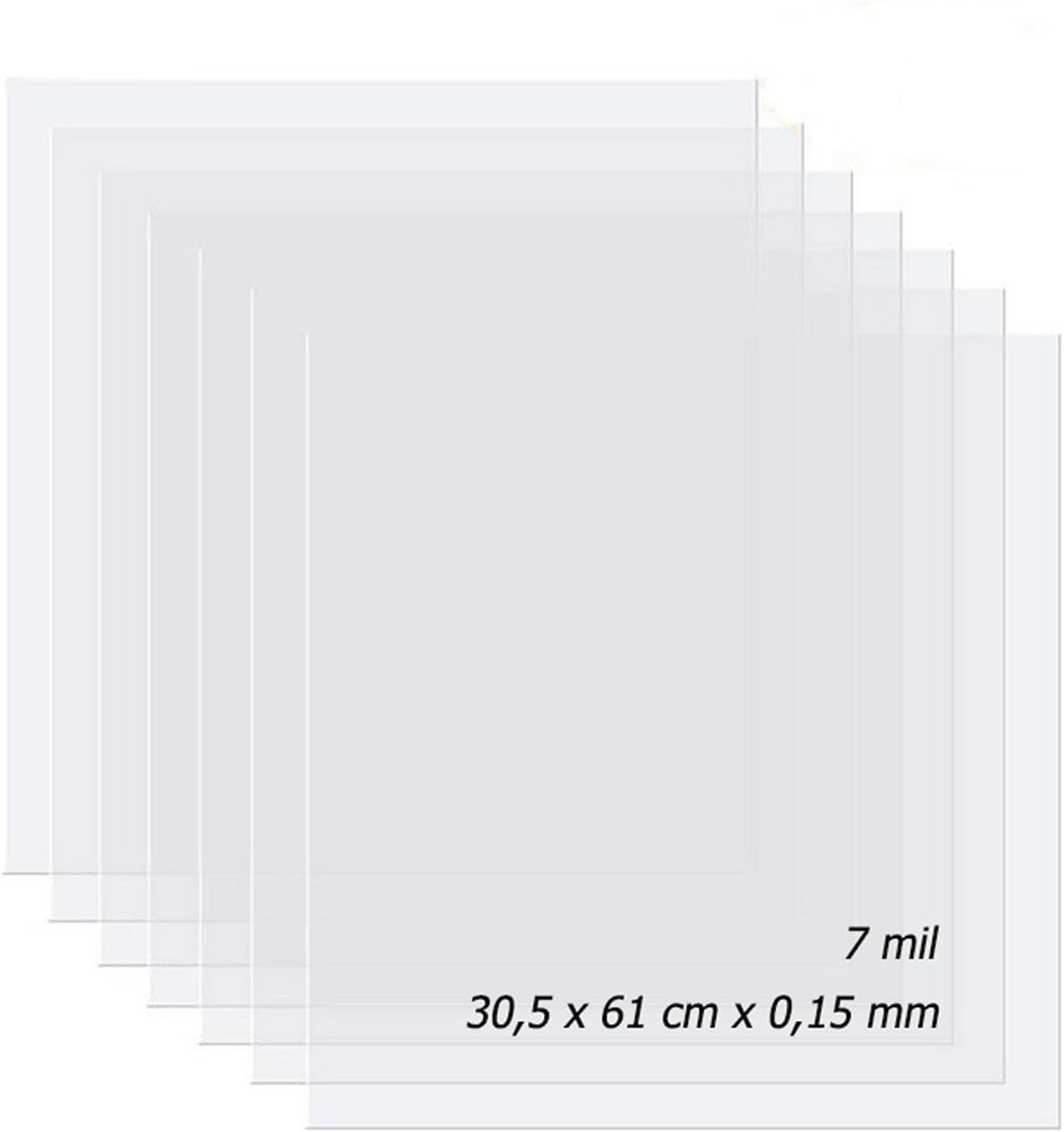 Foglio Mylar 30,5x61 Cm 7 Mil Per Stencil