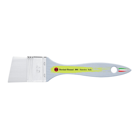 Pennellessa Semplice Obliqua Sintetico Bianco  Serie 301  Mis. 40