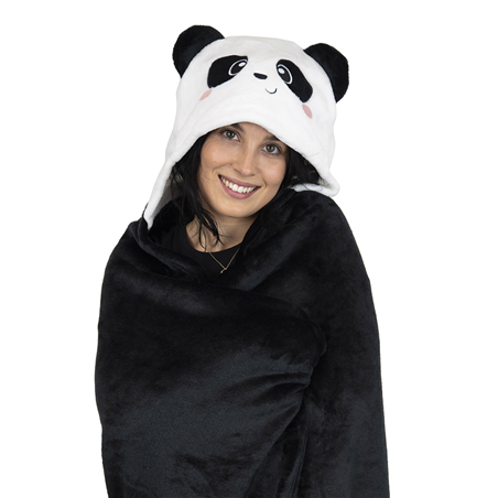 Coperta Con Cappuccio Cosy Hugs Panda