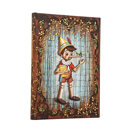 Taccuino Midi Rigido Righe 144 Pag 120 Gr Pinocchio Carlo Collodi