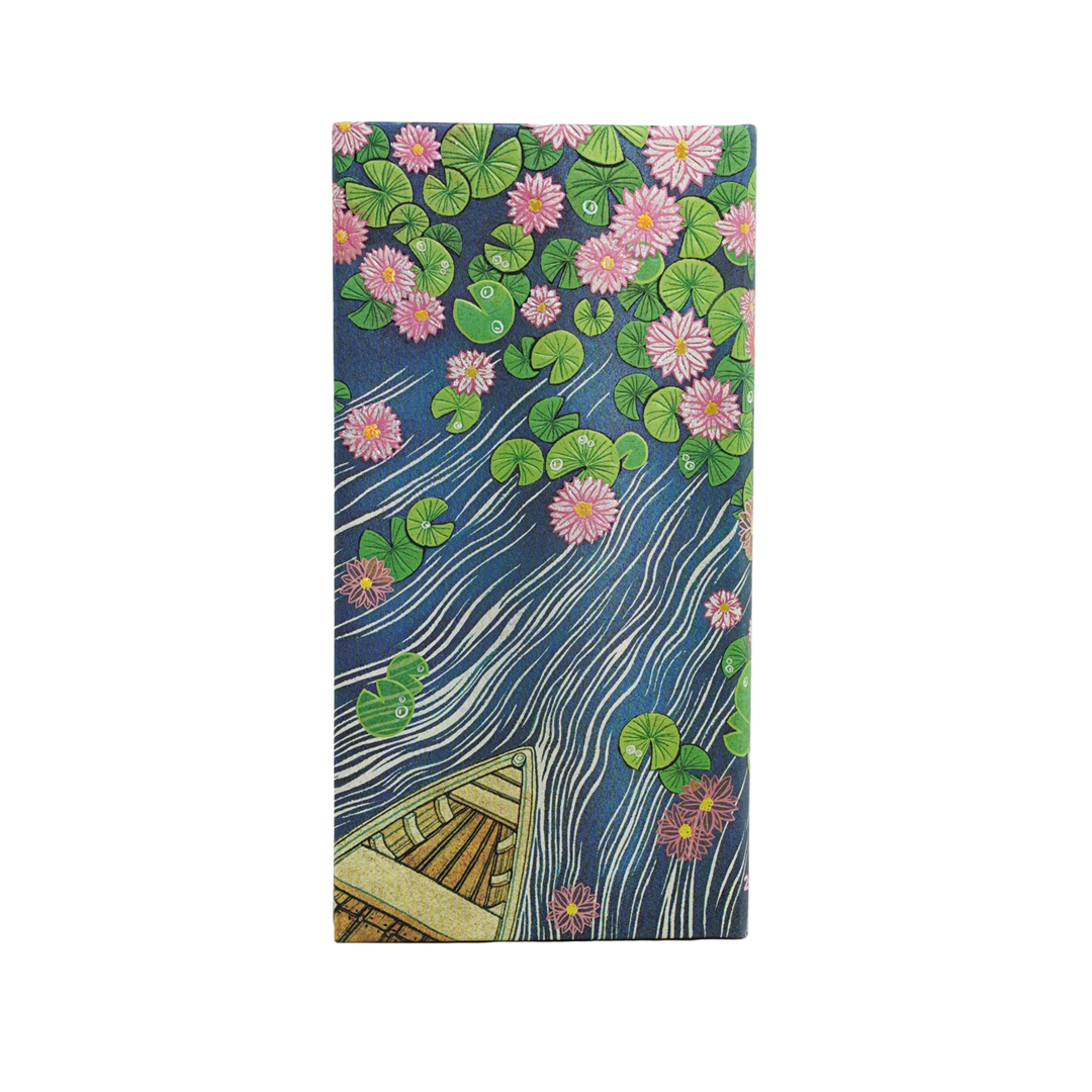 Agenda Slanciato 9,5x18cm 12 Mesi Settimanale 2027 Fiume Di Fiori Di Loto — immagine 2