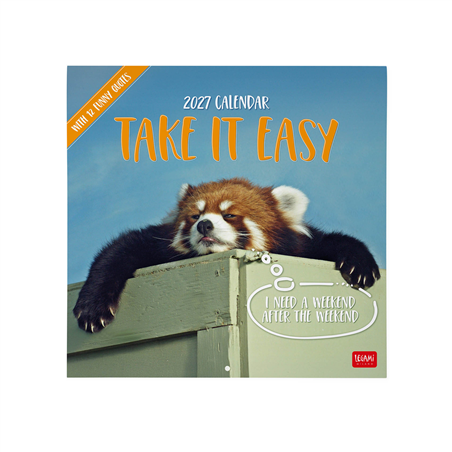 Calendario Da Parete 30x29 Fotografico 2027 Take It Easy