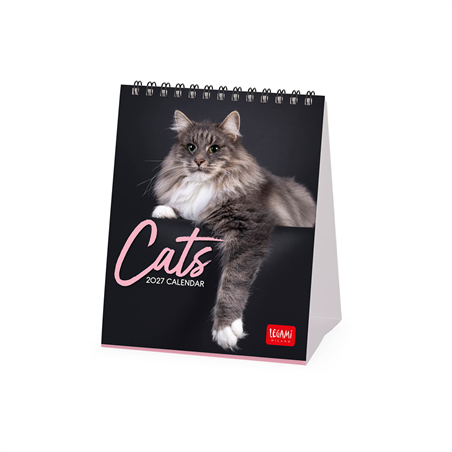 Calendario Da Tavolo 12x14,5 Fotografico 2027 Cats