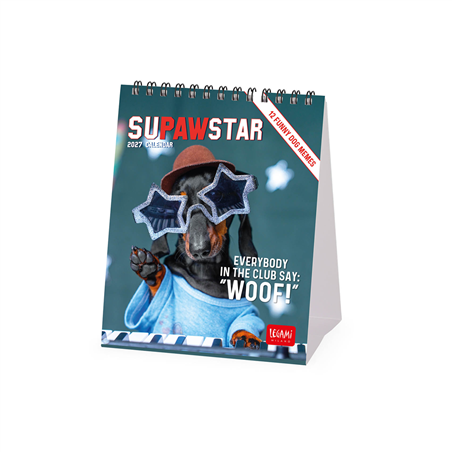 Calendario Da Tavolo 12x14,5 Fotografico 2027 Supawstar
