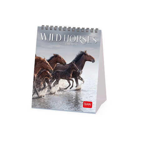 Calendario Da Tavolo 12x14,5 Fotografico 2027 Wild Horses