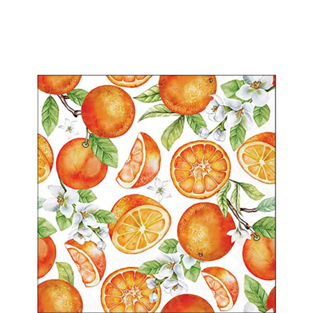 Tovagliolo 25x25 Carta Decorato  Juicy Oranges