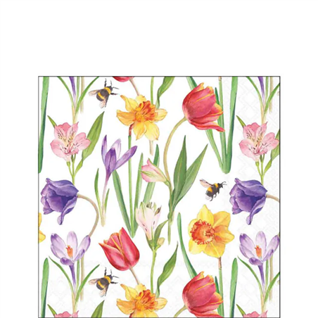 Tovagliolo 25x25 Carta Decorato  Flowers In Spring