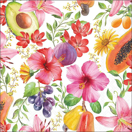 Tovagliolo 33x33 Carta Decorato  Tropical Delight
