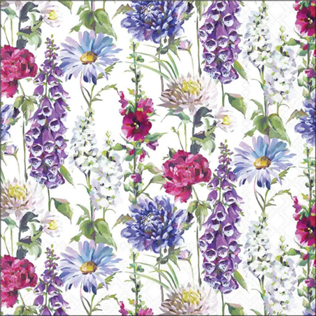 Tovagliolo 33x33 Carta Decorato  Flower Tendril