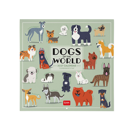 Calendario Da Parete 30x29 Special Edition 2027 Dogs Of The World