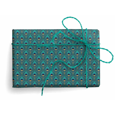 Carta Da Regalo 70x100 Prestige Art Deco Peacock