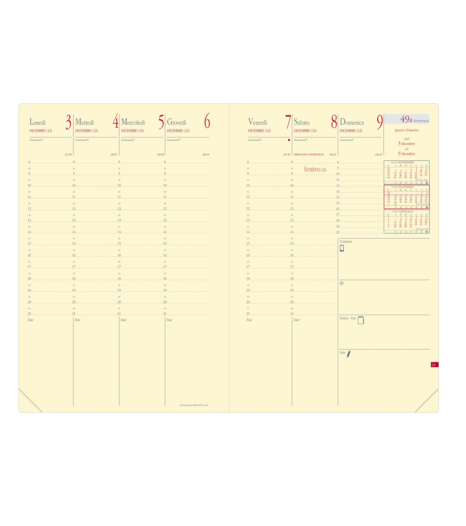 Agenda Ministro - 16x24cm - Soho Nero Ebano — immagine 2