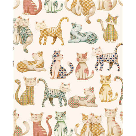 Carta Regalo 70x100  Gatti In Carta