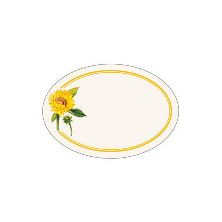 Etichette Adesive Fantasia 6pz Girasole