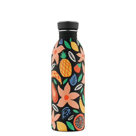 Borraccia Urban 500ml Acciaio Inox H21cm Tropical Noir