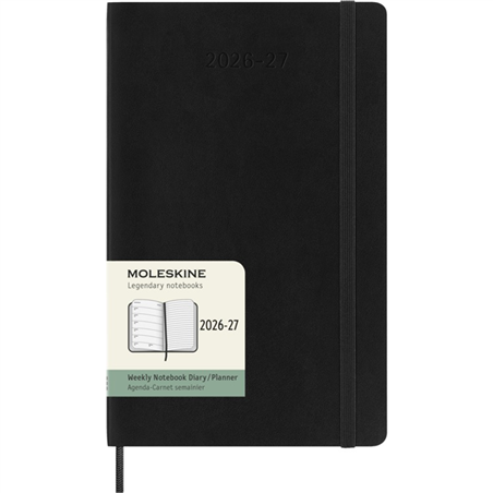 Agenda 18 Mesi 7g Large Soft 2026-2027 Nero