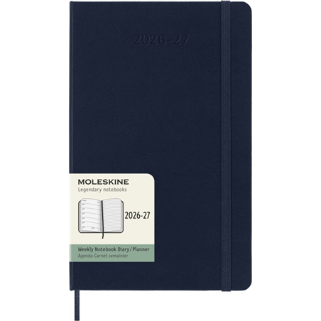 Agenda 18 Mesi 7g Large Hard 2026-2027 Blu
