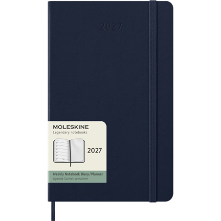Agenda  Large 7g + Note Rigida 2027 Blu