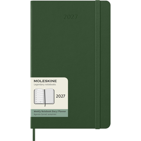 Agenda  Large 7g + Note Rigida 2027 Verde