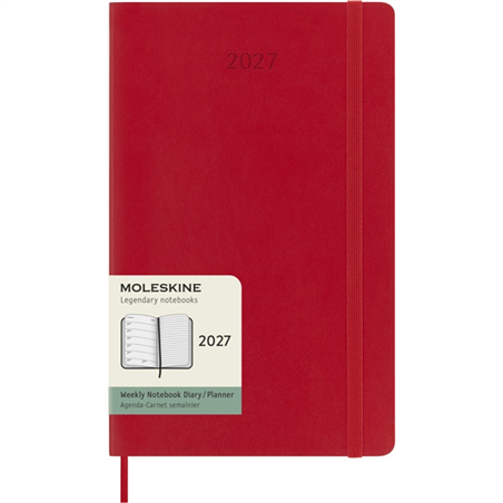 Agenda  Large 7g + Note Soft 2027 Rosso