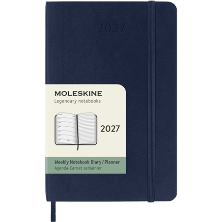 Agenda  Pocket 7g Oo Note Soft 2027 Blu