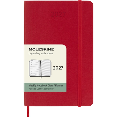 Agenda  Pocket 7g Oo Note Soft 2027 Rosso