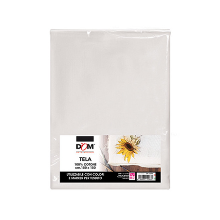 Tessuto Per Pittura Tela Cm. 150x150 120/mq 100% Cotone