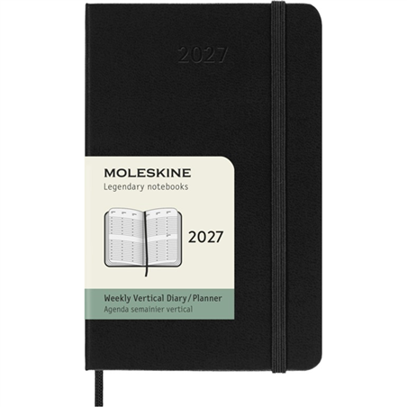 Agenda  Pocket 7g Ov Rigida 2027 Nero