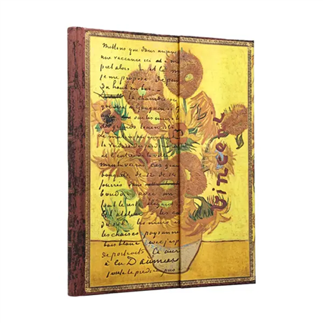 Taccuino Ultra Rigido Righe 144 Pag 120 Gr Van Gogh Girasoli