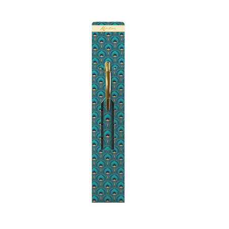 Penna Con Astuccio Kartos Art Deco Peacock