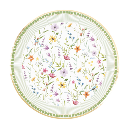 Piatto Carta New Liberty 27cm 8pz Le Jardin