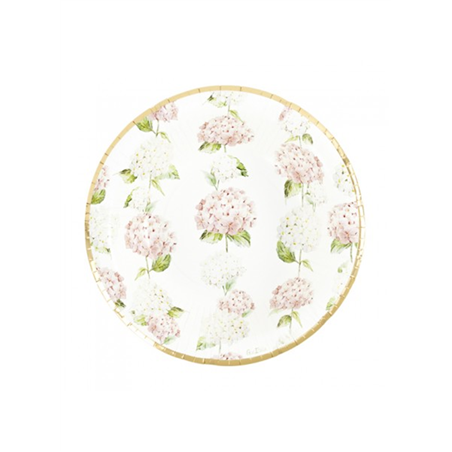 Piatto Carta New Liberty 27cm 8pz Giardino Delle Ortensie