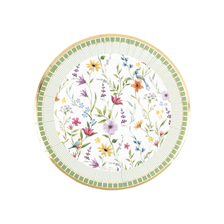 Piatto Carta New Liberty 21cm 8pz Le Jardin
