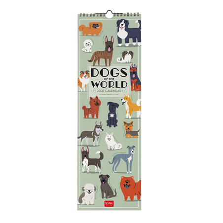 Calendario Da Parete 16x49 Special Edition 2027 Dogs Of The World