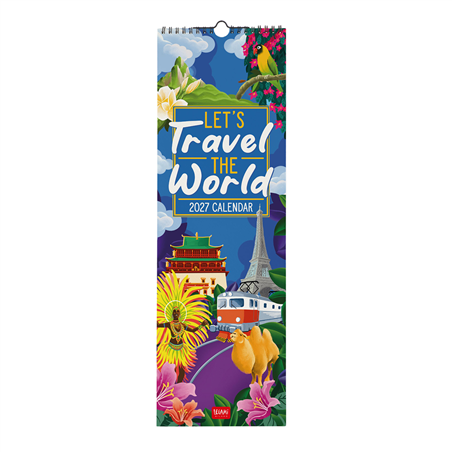 Calendario Da Parete 16x49 Special Edition 2027 Let'S Travel The World