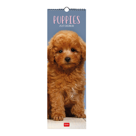 Calendario Da Parete 16x49 Fotografico 2027 Puppies