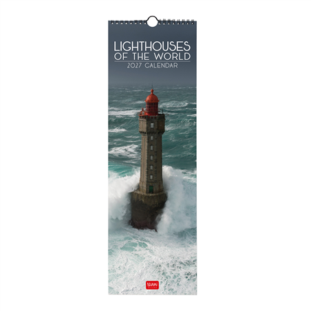 Calendario Da Parete 16x49 Fotografico 2027 Lighthouses Of The Worlds