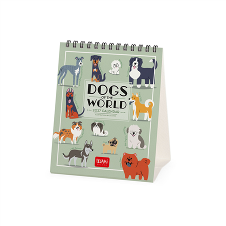 Calendario Da Tavolo 12x14,5 Special Edition 2027 Dogs Of The World