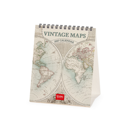 Calendario Da Tavolo 12x14,5 Special Edition 2027 Vintage Maps