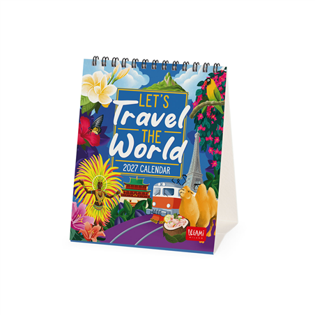 Calendario Da Tavolo 12x14,5 Special Edition 2027 Let'S Travel The World