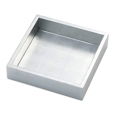 Portatovaglioli Legno Laccato 19x5,6cm Caspar Argento