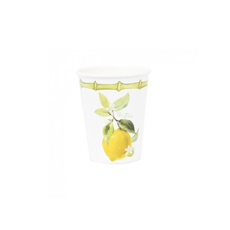 Bicchiere Carta 250cc 8pz  Lemon Tree